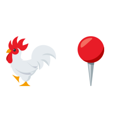 🐓📍 Emoji Domain EmojiOne rendering